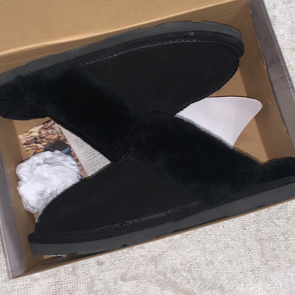 Bear paw slip on slippers